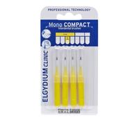 Elgydium, Clinic Mono Compact 2, Brosse à dents interdentaire, jaune, 4 pièces