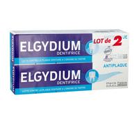 Elgydium Dentifrice Anti-Plaque – Lot de 2 x 75 ml