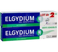 Elgydium Gel Dentifrice au Fluorinol Dents Sensibles lot 2 x 75 ml - Dentifrices - Pharmacie en ligne LaSante.net