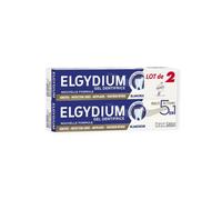 Elgydium Gel Dentifrice Multi-Actions 5 en 1 Lot 2x75ml