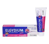 Elgydium Kids Gel Dentifrice au Fluorinol | Arôme grenadine Dentaire 50 ml
