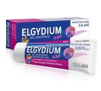 Elgydium Kids Dentifrice en gel à la framboise et à la fraise, 50 ml - Longue durée !