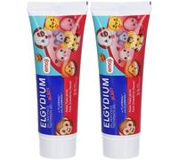 Elgydium Kids Emoji Gel Dentifrice 3/6 ans Dentaire 2x50 ml