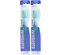 Elgydium Vitale Colour brosse à dents medium Brosse(S) À Dents 2x1 pc(s)