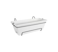 elho 501-1805015000 Barcelona bac à fleurs All-In-1, plastique, 50 cm, 9,5 litres, blanc