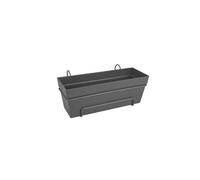 Elho Balconnière Loft Urban Allin1 – L 49 × P 27 × H 21 cm – Balcon/Extérieur – 100% recyclé – Noir