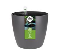 Elho All-in-1 Brussel Rond 18 + Swi 17 - Plastique 100% Recyclé - Pot De Fleurs pour Intérieur - Ø 18 cm - Noir/Anthracite