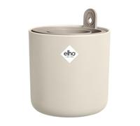 Elho Amazing Avocado Pot 12 - Plastique 100% recyclé - Pot De Fleurs pour Culture & Récolte - Plastique 100% recyclé - Ø 12.0 x H 12.1 cm - Blanc/Blanc Lin