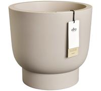 Elho Amber Grail 47 - Pot de Fleur - Interieur & Extérieur - Plastique 100% Recyclé - Ø 47 x H 44.5 cm - Beige/Balanced Beige