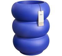 Elho Amber Roll High 43 - Pot de Fleur - Interieur & Extérieur - Plastique 100% Recyclé - Ø 43 x H 58 cm - Bleu/Royal Blue
