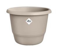 Elho Pot de fleur rond Amiga Rond 55 - 55 L Ø 55 x H 51 cm - Beige Extérieur