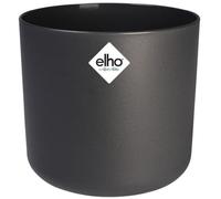 Elho B.For Soft Pot De Fleurs Rond 25 - Noir - Ø 25 X H 23 Cm - Intérieur - 100% Recyclé Noir