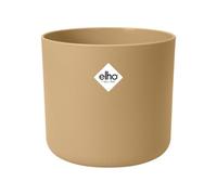 Elho B.for Soft Rond 18 - Pot De Fleurs pour Intérieur - Plastique 100% recyclé - Ø 18.3 x H 16.7 cm - Beige/Sable Doré