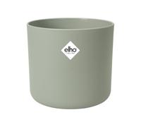 Elho B.for Soft Rond 18 - Pot De Fleurs pour Intérieur - Plastique 100% recyclé - Ø 18.3 x H 16.7 cm - Vert/Stone Green