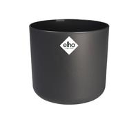 Elho B.for Soft Rond 25 - Pot De Fleurs pour Intérieur - Plastique 100% recyclé - Ø 24.7 x H 23.3 cm - Noir/Anthracite