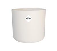 Elho – Pot de fleurs rond B.FOR Soft – Plastique – Ø24,7 x H 23,3 cm – Blanc