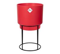 elho B.for Studio Pot de Fleurs Rond Rouge Brillant Fabriqué avec des matériaux recyclés