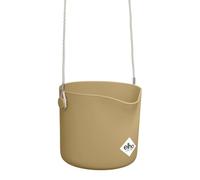 Elho B.for Swing 18 - Pot De Fleurs pour Intérieur - Plastique 100% recyclé - Ø 18.0 x H 16.5 cm - Beige/Sable Doré