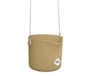 Elho B.for Swing 18 - Pot De Fleurs pour Intérieur - Plastique 100% recyclé - Ø 18.0 x H 16.5 cm - Beige/Sable Doré