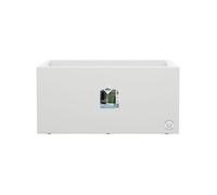 Elho Planteur Vivo Next Long 60 – Plastique 100% recyclé – L 59.0 x H 29.2 cm – Blanc/Blanc