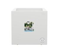 Elho Vivo Next Square 40 Bac à fleurs - Blanc - Ø 39 x H 38 cm - intérieur extérieur - 100% recyclé