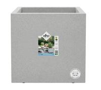 Elho Vivo Next Square 40 Bac à fleurs - Gris - Ø 39 x H 38 cm - intérieur extérieur - 100% recyclé