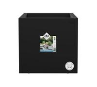 ELHO Bac à fleurs Vivo Next Square 40 - Ø 39 x H 38 cm - Intérieur,Extérieur - 100% recyclé - Noir