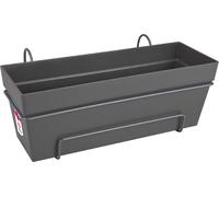 Elho Balconnière Loft Urban Allin1 – L 49 × P 27 × H 21 cm – Balcon/Extérieur – 100% recyclé – Noir