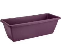 Elho Barcelona Balconnière 90 - Planteur pour Balcon & Extérieur - Plastique 100% recyclé - Ø 89.8 x H 16.0 cm - Violet/Mauve Érable