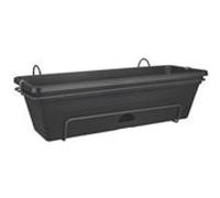 ELHO Balconniere Green Basics Allin1 50 - Extérieur & Balcon - L 25,7 x W 47,3 x H 16,7 cm - Vivre noir Noir G