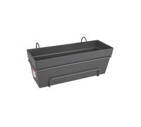 ELHO Balconnière Loft Urban Allin1 - L 49 x W 27 x H 21 cm - Balcon, extérieur - 100% recyclé - Noir