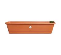 Elho Noa Balconnière Xl - Marron - L 78 x B 20 x H 18 cm - Balcon extérieur - 100% recyclé
