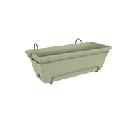 ELHO-Balconnière tout-en-un en polypropylène vert pistache Elho Barcelona - 49,5 x 27,5 x 18,5 cm
