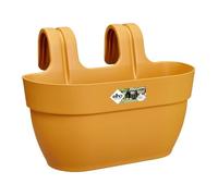 Elho Vibia Campana Easy Hanger M 36 - Planteur pour Balcon & Extérieur - Ø 36.0 x H 26.5 cm - Jaune/Jaune Miel