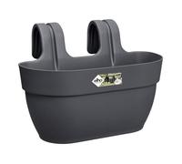 Elho Vibia Campana Easy Hanger M 36 - Planteur pour Balcon & Extérieur - Ø 36.0 x H 26.5 cm - Noir/Anthracite
