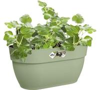 ELHO Balconniere Vibia Campana Easy Hanger Medium - L 24.1 x W 36 x H 26.5 cm - Vert Pistache - Avec réserve d'eau