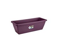 Elho Barcelona Balconnière 40 - Planteur pour Balcon & Extérieur - Plastique 100% recyclé - Ø 39.5 x H 16.0 cm - Violet/Mauve Érable