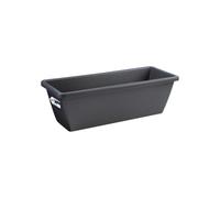 Elho Barcelona Balconnière 90 - Planteur pour Balcon & Extérieur - Plastique 100% recyclé - Ø 89.8 x H 16.0 cm - Noir/Anthracite