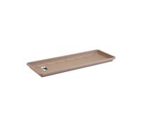 Elho Barcelona Balconnière Soucoupe 90 - Soucoupe pour Balcon & Extérieur - Ø 85.3 x H 2.8 cm - Marron/Taupe