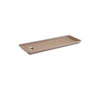 Elho Barcelona Balconnière Soucoupe 90 - Soucoupe pour Balcon & Extérieur - Ø 85.3 x H 2.8 cm - Marron/Taupe