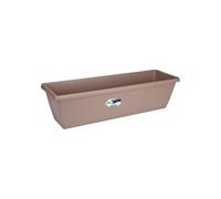 Elho Barcelona XL 80cm Balconnière - Taupe | L 24.3 x W 77.8 x H 20.3 cm | Convient à une Utilisation Extérieure