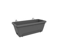 Elho Barcelona XL jardinière avec support - Set complet pour balcon 55 cm anthracite