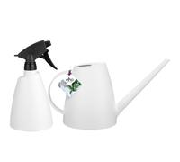 Elho Brussels Arrosoir et Pulvérisateur - Set avec Arrosoir et Vaporisateur pour Intérieur - Blanc/Blanc