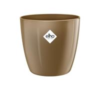 Elho Brussels Diamond Rond 14 - Pot De Fleurs pour Intérieur - Ø 13.6 x H 12.5 cm - Or/Velours Or