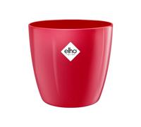Elho Brussels Diamond Rond 18 - Pot De Fleurs pour Intérieur - Ø 18.1 x H 16.2 cm - Rouge/Lovely Rouge