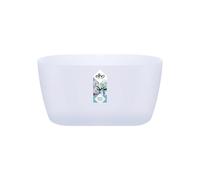 Elho Brussels Orchidée Duo 25 - Pot De Fleurs pour Intérieur - Ø 24.8 x H 12.0 cm - Transparent/Transparent