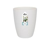 Elho Brussels Orchideé Haut 12.5 - Pot De Fleurs pour Intérieur - Ø 12.5 x H 15.5 cm - Blanc/Blanc