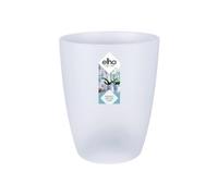 Elho Brussels Orchideé Haut 12.5 - Pot De Fleurs pour Intérieur - Ø 12.5 x H 15.5 cm - Transparent/Transparent