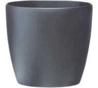 Elho Pot de fleurs Brussels rond avec roues Ø39×H37 cm Intérieur 100% recyclé Noir
