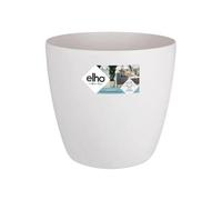 Elho Brussels Pot De Fleurs Rond Roues 47 - Blanc - Ø 47 X H 44 Cm - Intérieur - 100% Recyclé